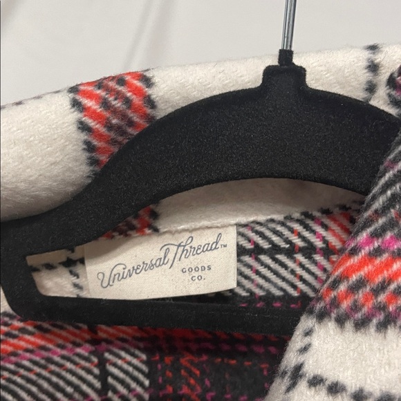 Universal Thread Plaid Shirt with Red and Black Accents - Picture 3 of 5